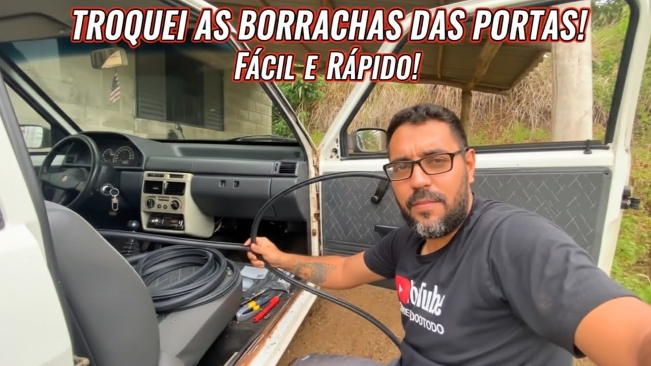 TROQUEI AS BORRACHAS DAS PORTAS  DO UNO 2006