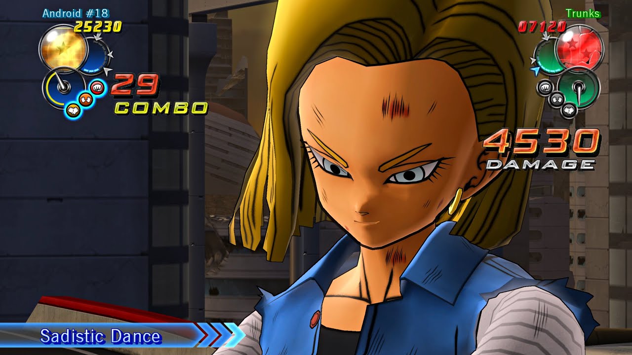 Dragon Ball Z: Ultimate Tenkaichi - ANDROID #18 vs TRUNKS (Sword) [Requested] #dragonballz
