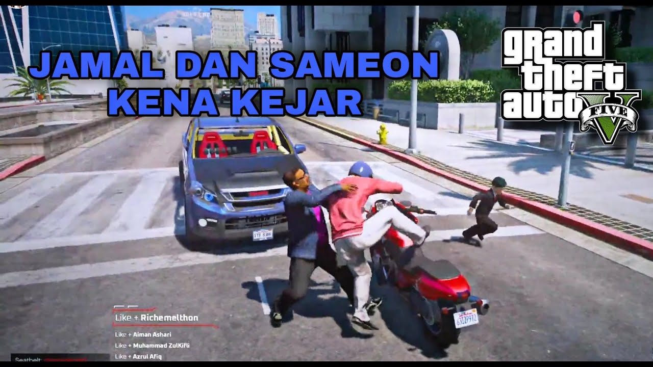 🔴 GTA V | Chiko Jamal Dan Sameon Kena Kejar LAWAK