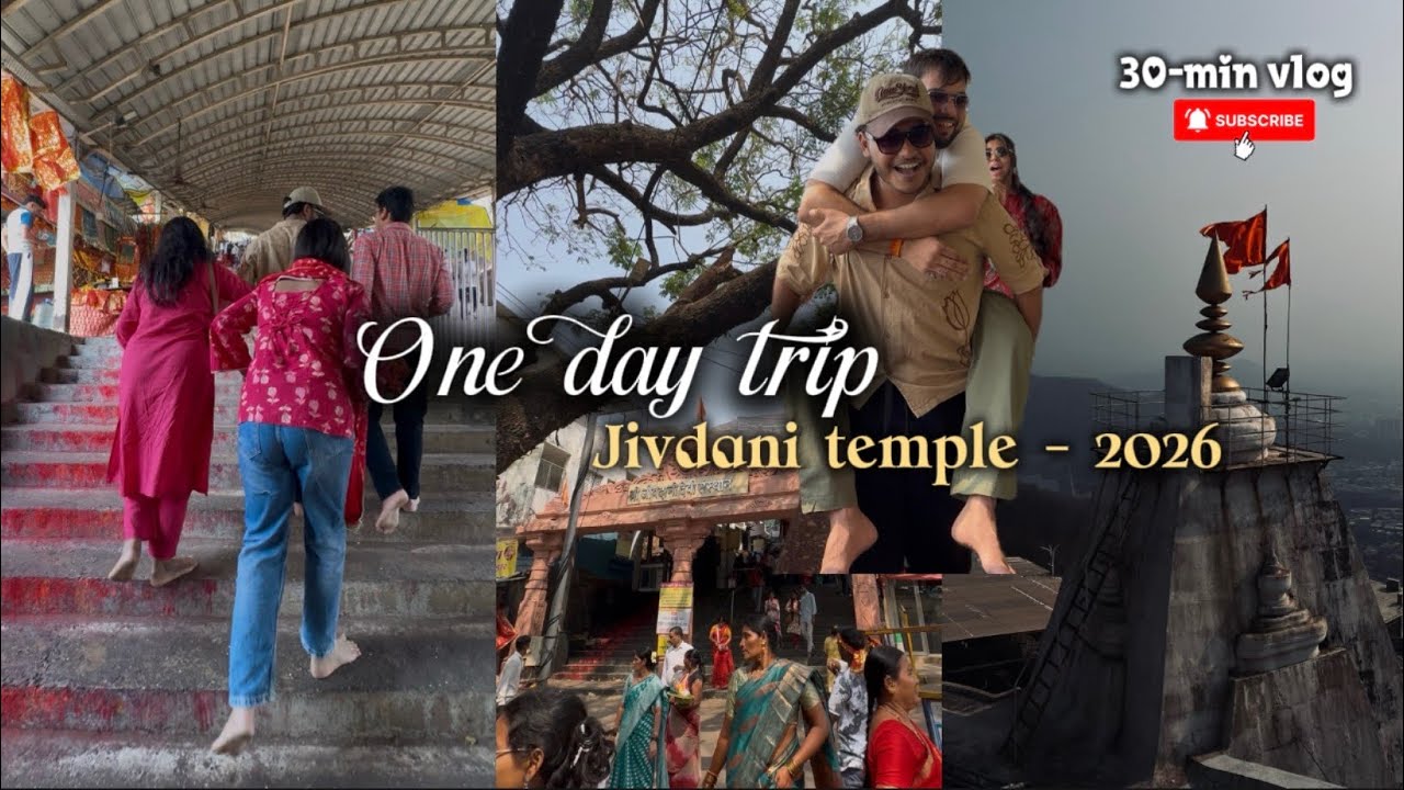 Random plan | 30-min vlog | theraphy-Jivdani mandir | 1400 stairs | full of fun vlog | watch it ❤️