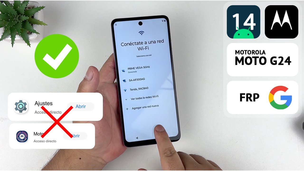 Eliminar Cuenta de Google Motorola Moto G24 | Android 14 | No se puede Compartir