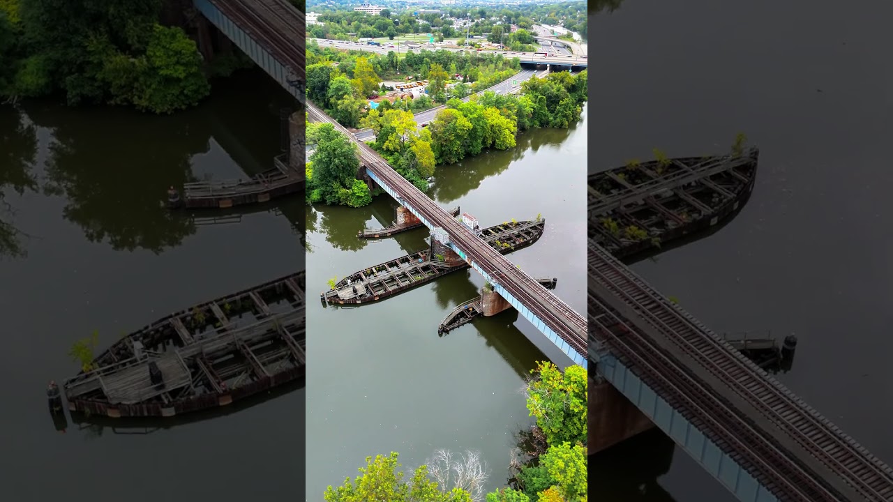 TRAIN_River_CROSSINGS #trains #train #Lyndhurst #travel #dronevideography