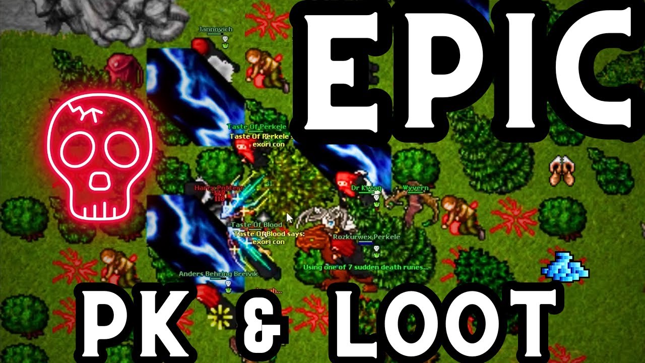 Epic PK & Loot in Tibia by Legendary PERKELE GANG🔥