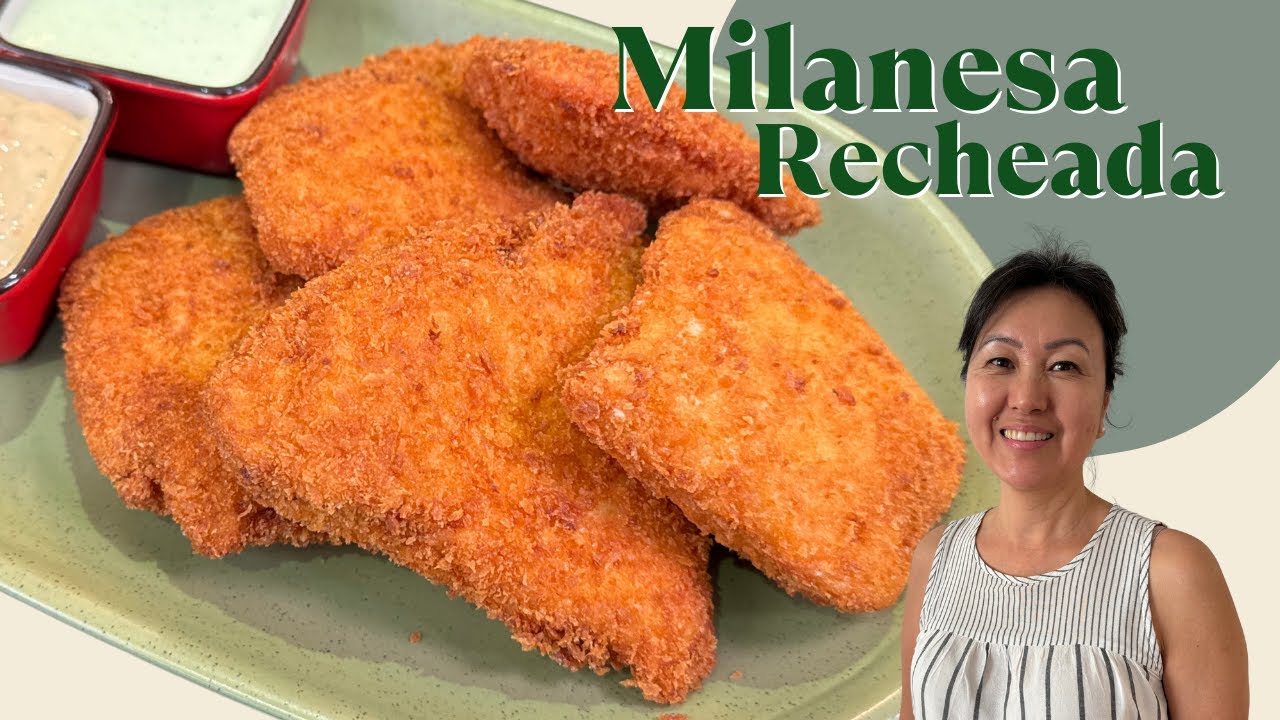 Frango à milanesa recheado sequinho, crocante e suculento | MILANESA RECHEADA