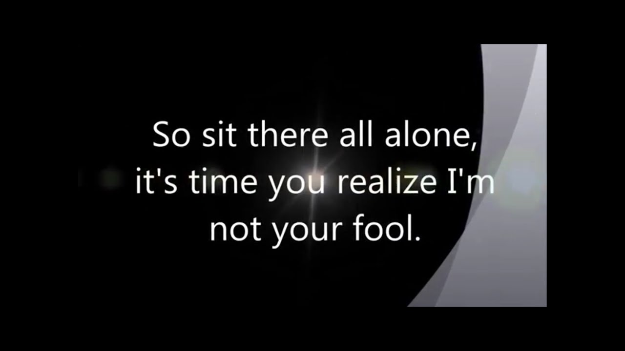 Cinderella - Nobody's Fool - Lyrics
