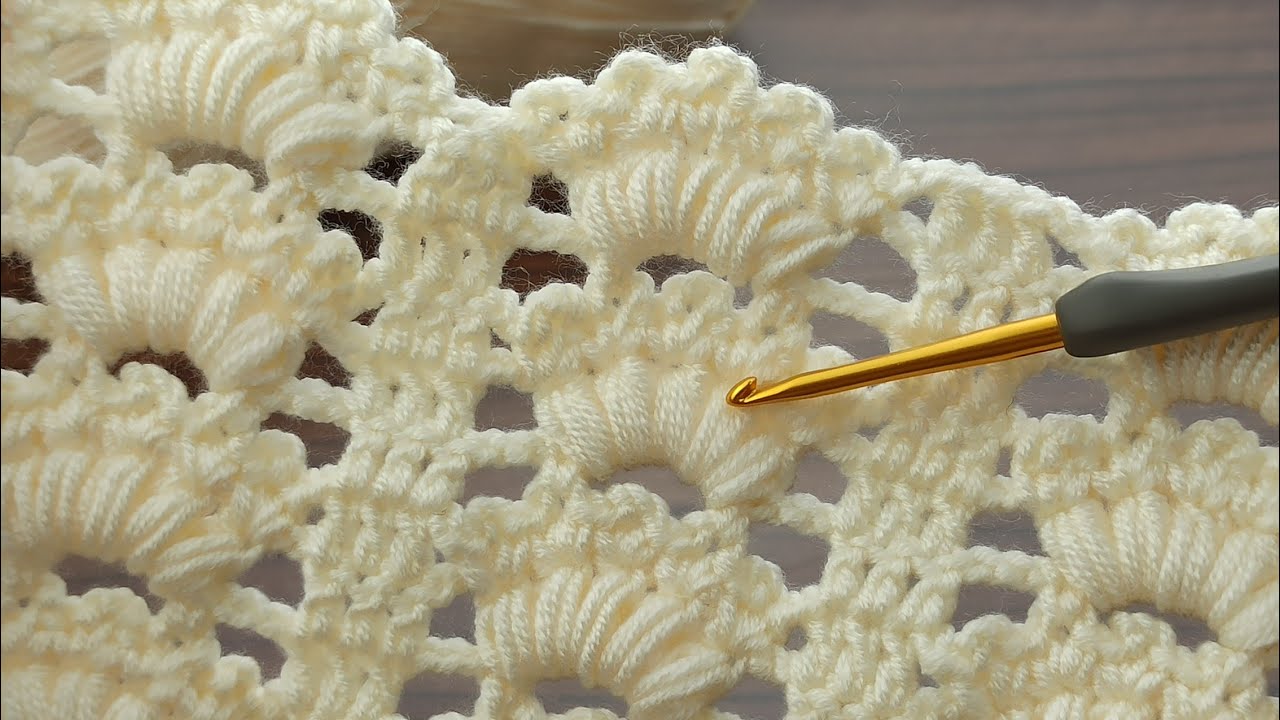 AMAZİNG 💯👌cream color* Super Easy  Crochet Baby Blanket For Beginners online Tutorial #crochet