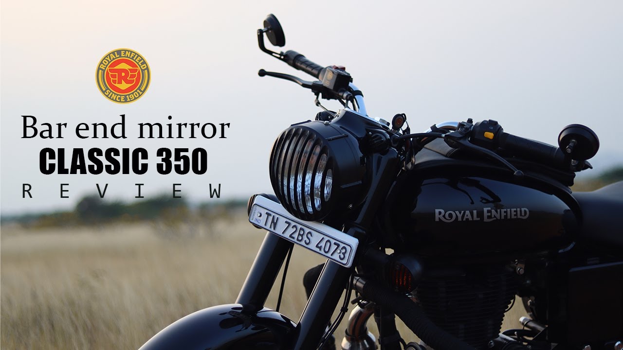 Зеркало заднего вида на руль для Classic 350 | Bullet | Royal Enfield | Обзор | Английский #class...