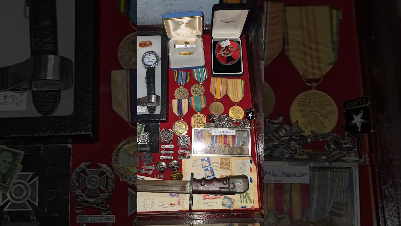 War memorabilia case #ww1  #ww2 #collection #ww2history #militarycollector #vintage #history