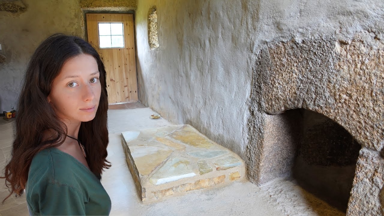 Building a Stone Fireplace on Our Abandoned Farm Renovation