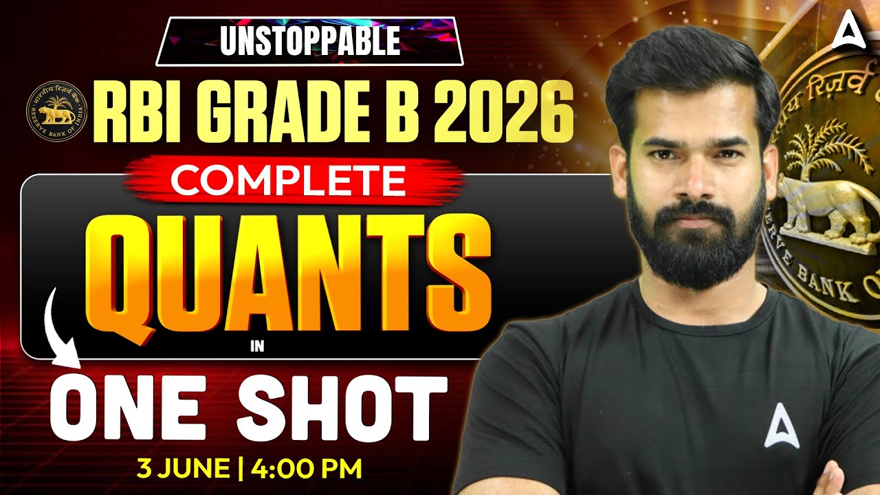 RBI Grade B 2026 | RBI Grade B Complete Quants in One Shot | By Rahul Meena