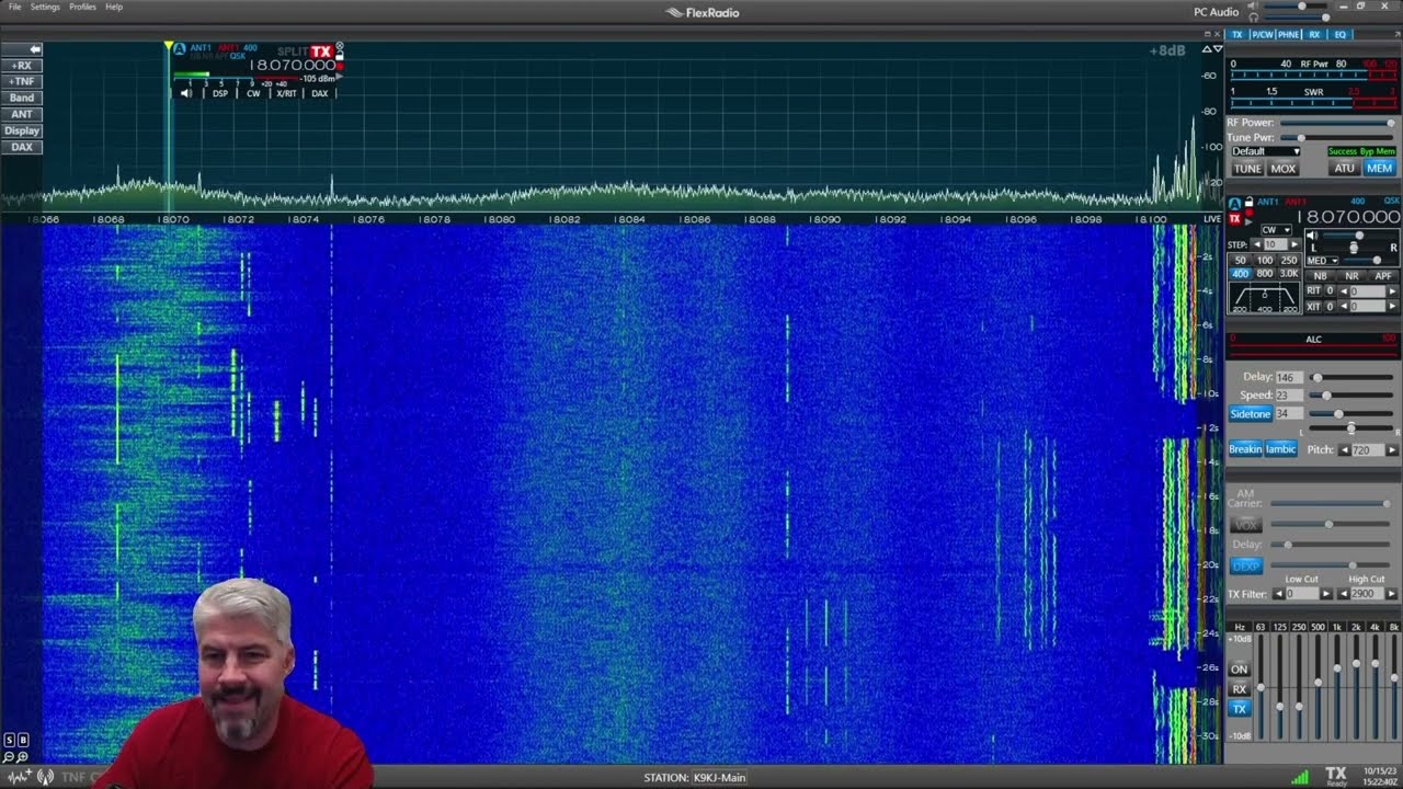 Setting up for the ARRL November Sweepstakes Contest - CW