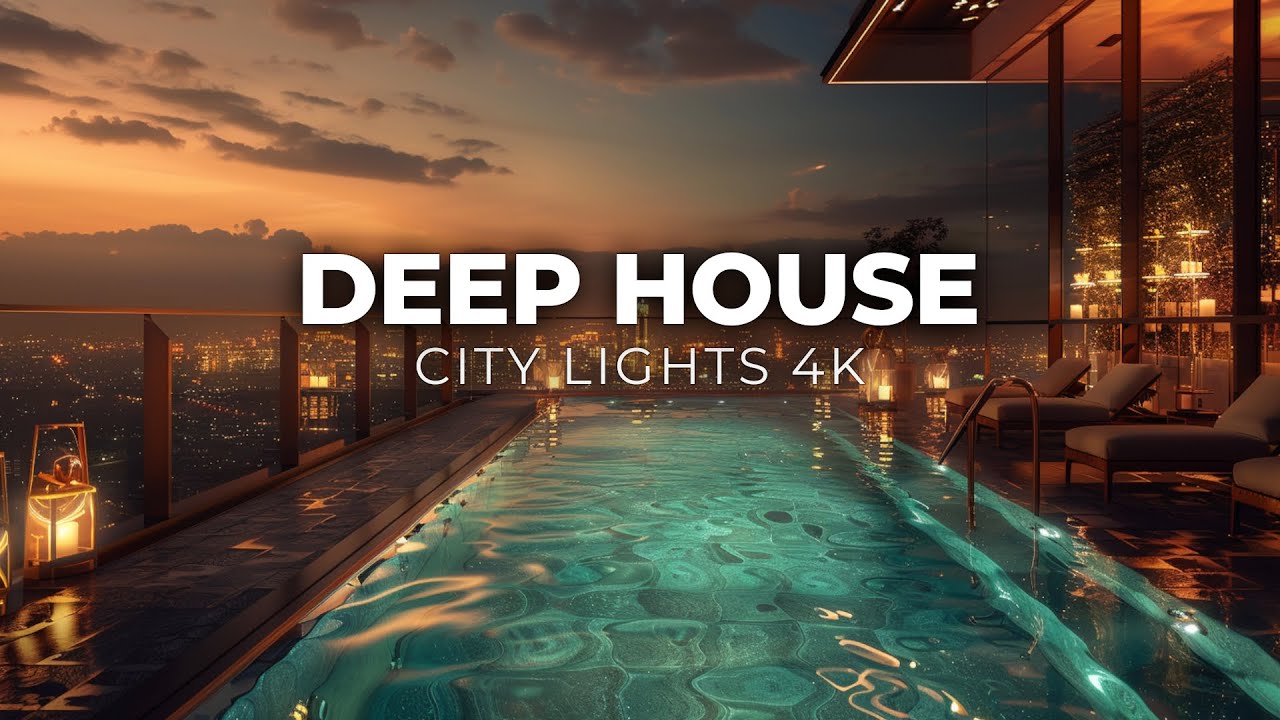 Deep House Vibes 2025 | Mesmerizing 4K City Lights on Water