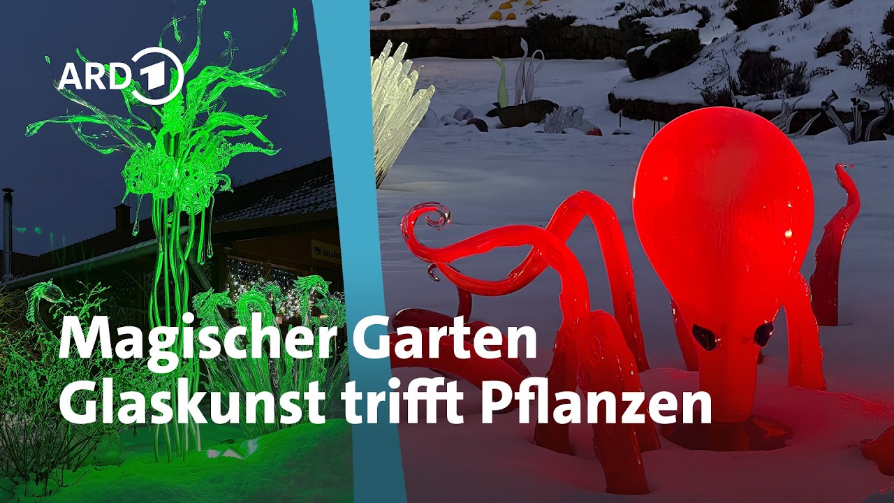 Traumgarten mit fantastischer Kunst aus buntem Glas in Böhmen | MDR Garten