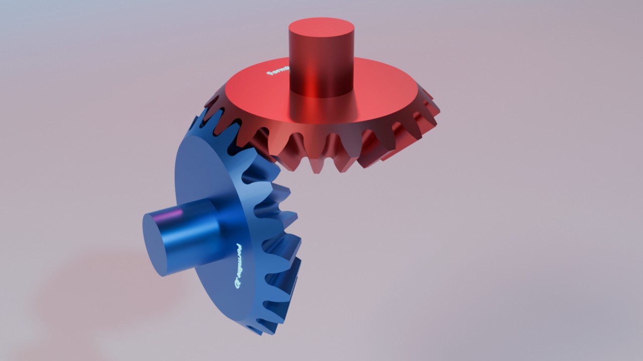 #025 Bevel Gears – 507 Mechanical Movements 3D Animation