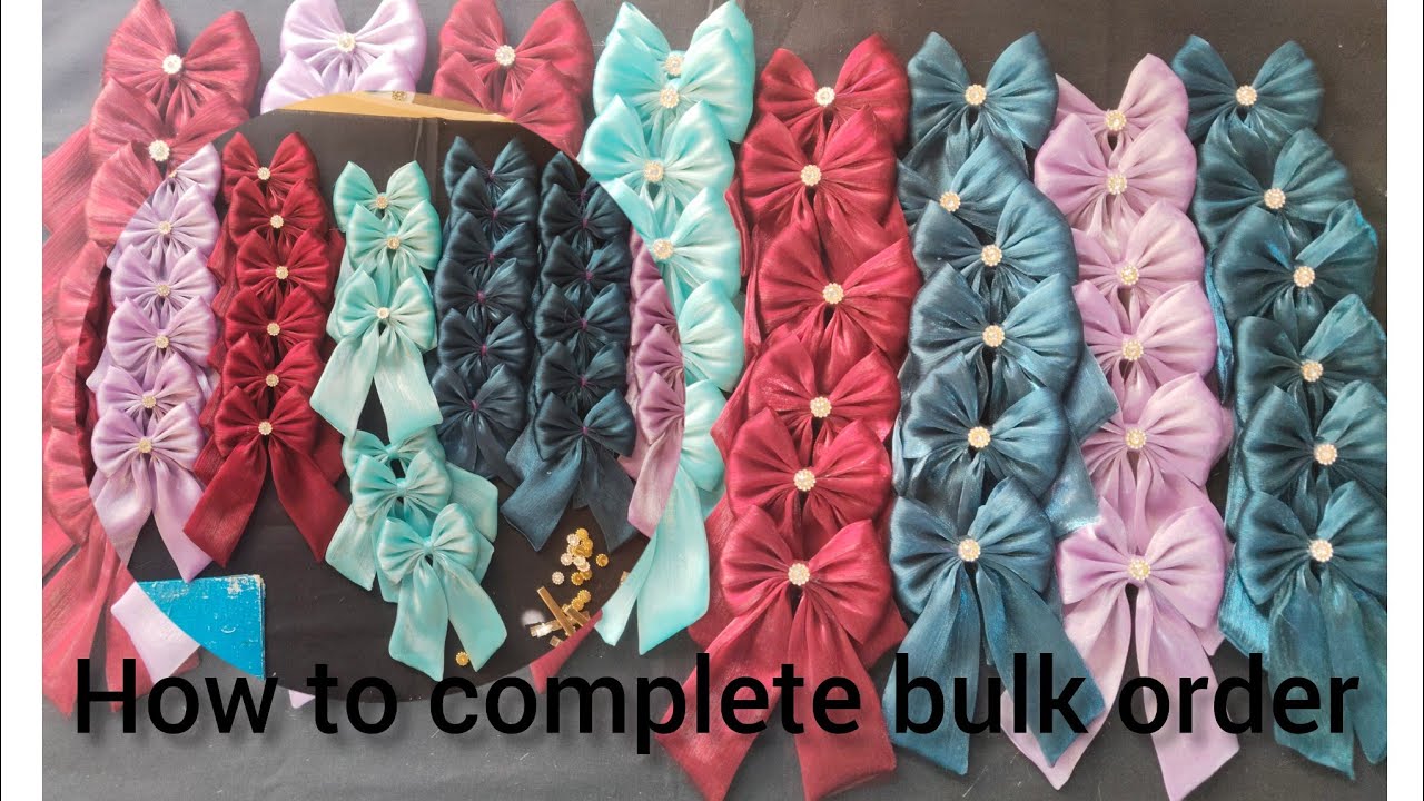 How I complete my bulk order ✅/how many earn money from selling to hair accessories 👈🤟👽🤟