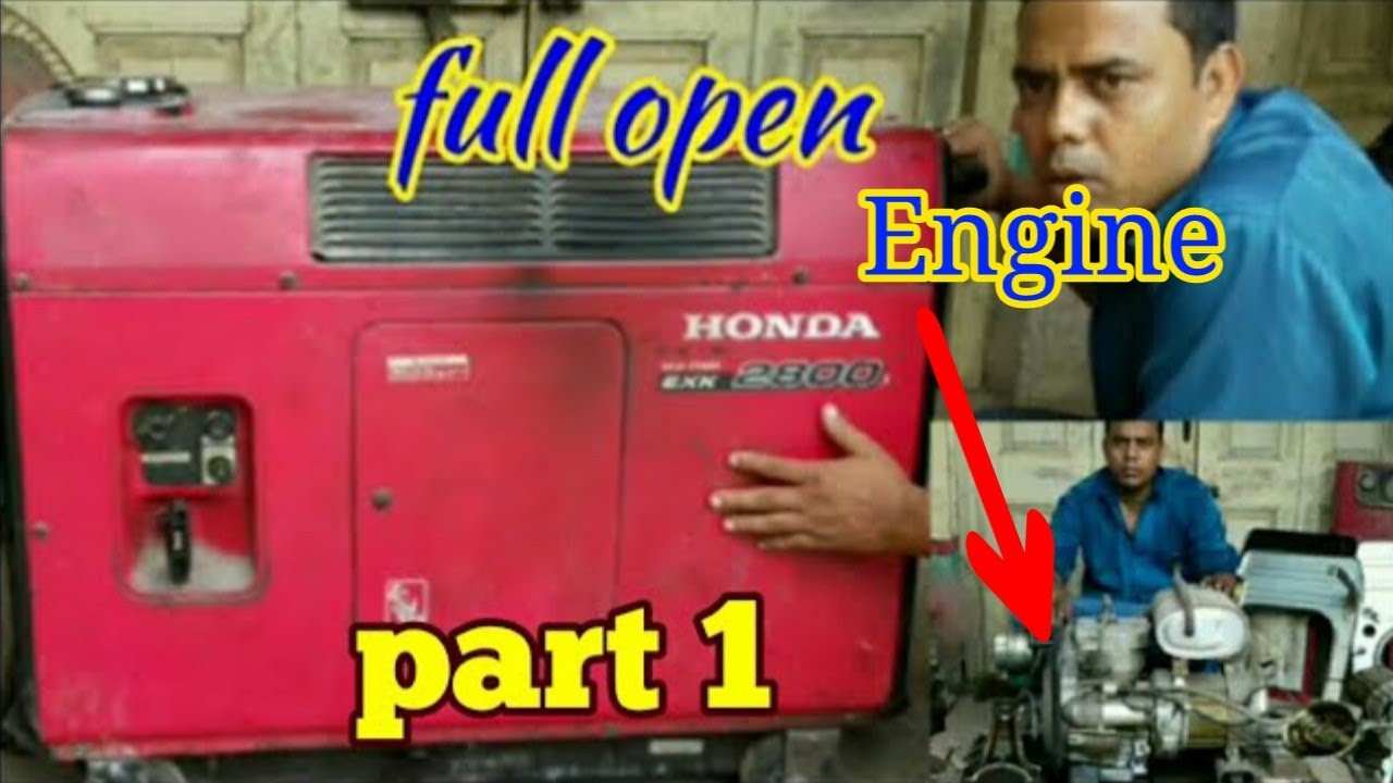 Honda Generator EXK 2800s Full Engine Service Open part 1