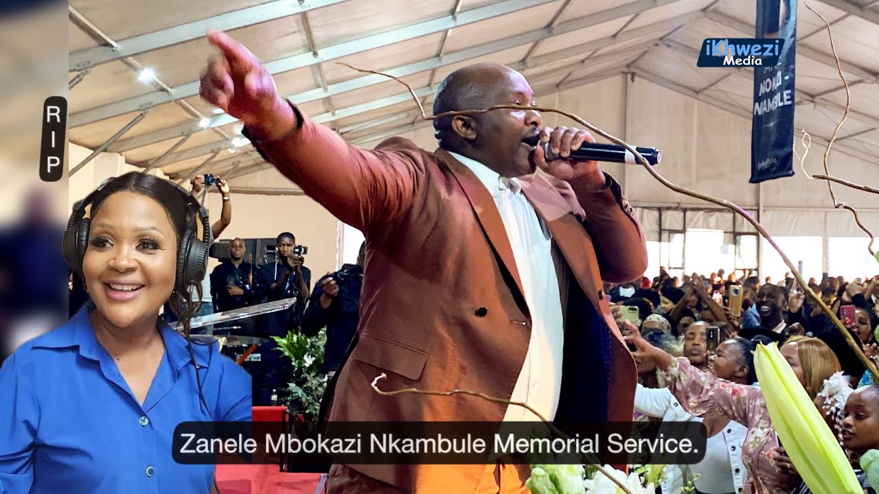 Zanele Mbokazi memorial service artist Perfomence