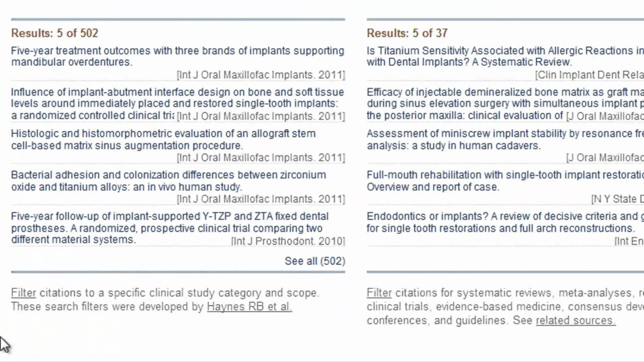 Clinical Queries - PubMed Tutorial