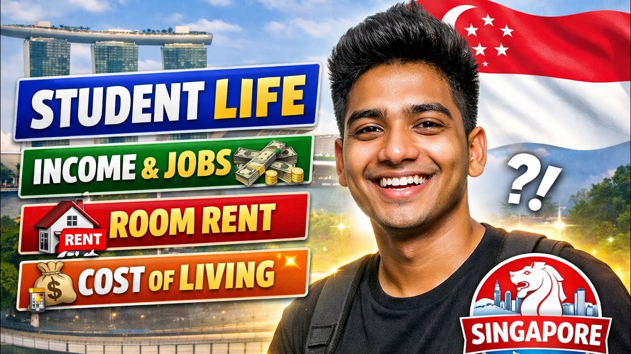 Singapore 🇸🇬 Me Student Life Kaisi Hai? | Income, Rent & Job Reality #singapore #information 