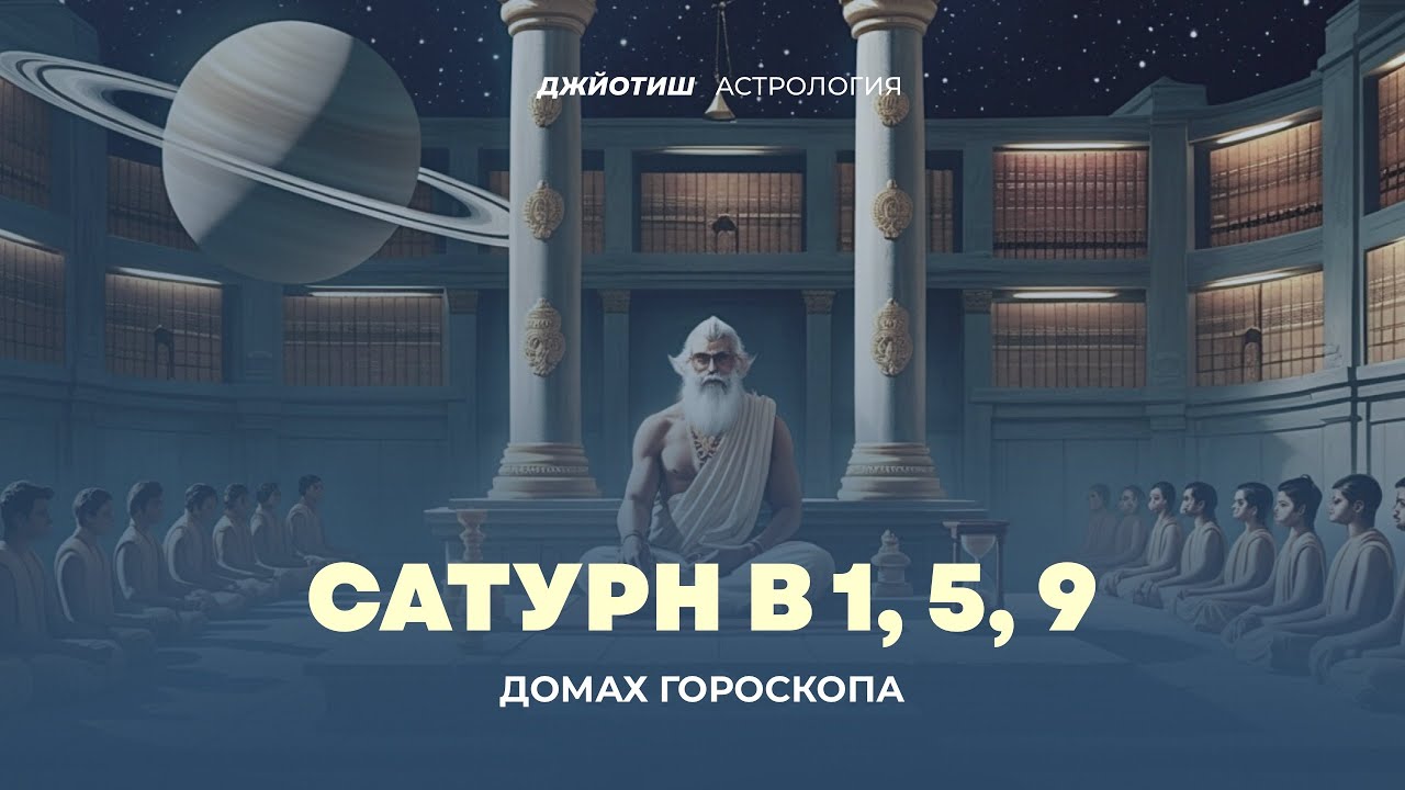 Сатурн в 1, 5, 9 домах гороскопа. Сатурн в домах Дхармы. Джйотиш астрология