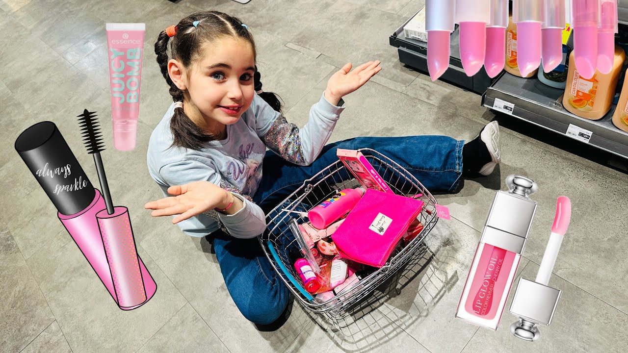 PEMBE RENK BÜTÜN MAKYAJ MALZEMELERİNİ SEPETE ATALIM !! @RukiyeÇetinkaya