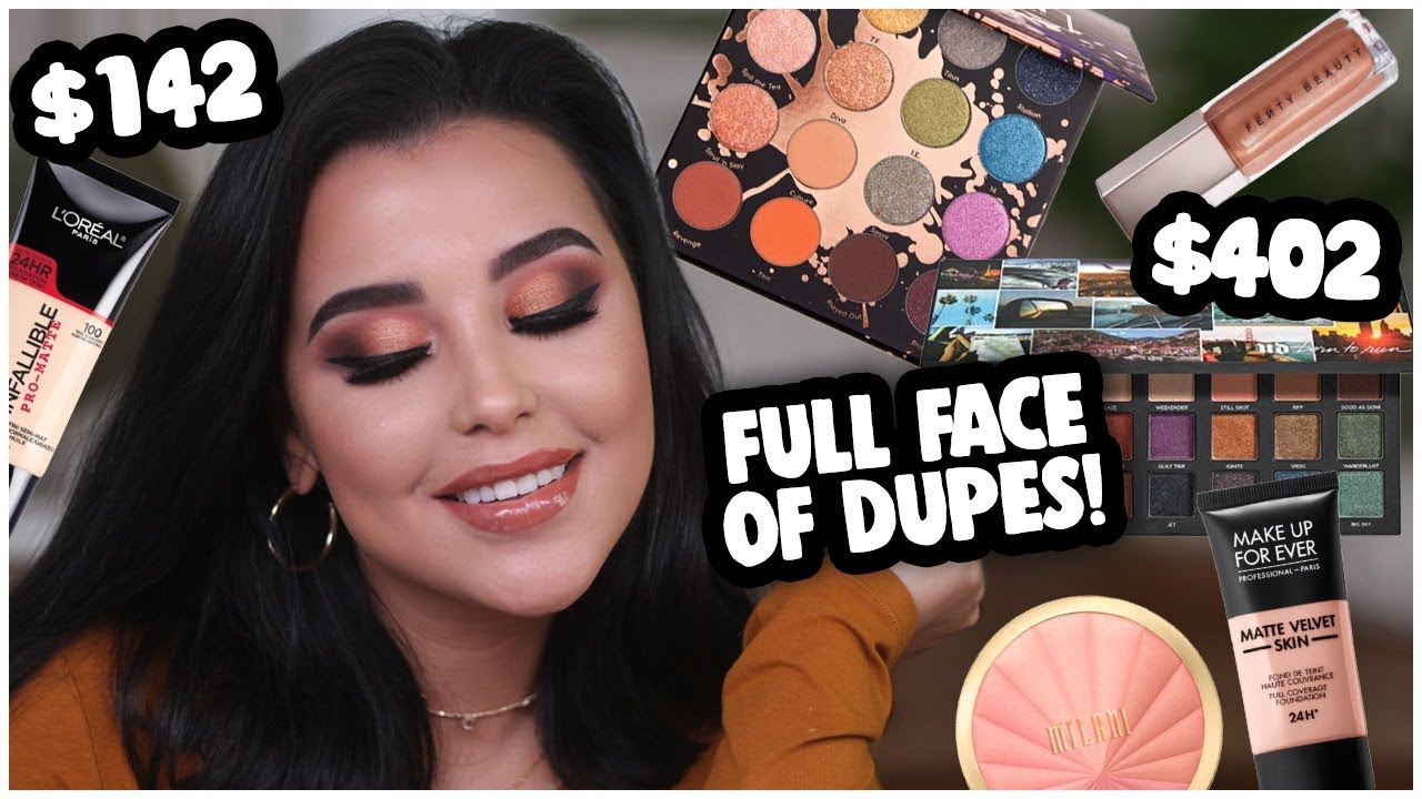 FULL FACE USING NEW AFFORDABLE DUPES FOR HIGH-END MAKEUP PRODUCTS 2018! | MakeupByAmarie