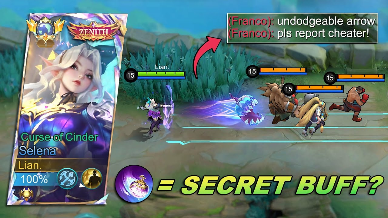 SELENA ZENITH SECRET BUFF CURSE OF CINDER ABYSSAL ARROW HITBOX IS TOO BROKEN?! (must try)