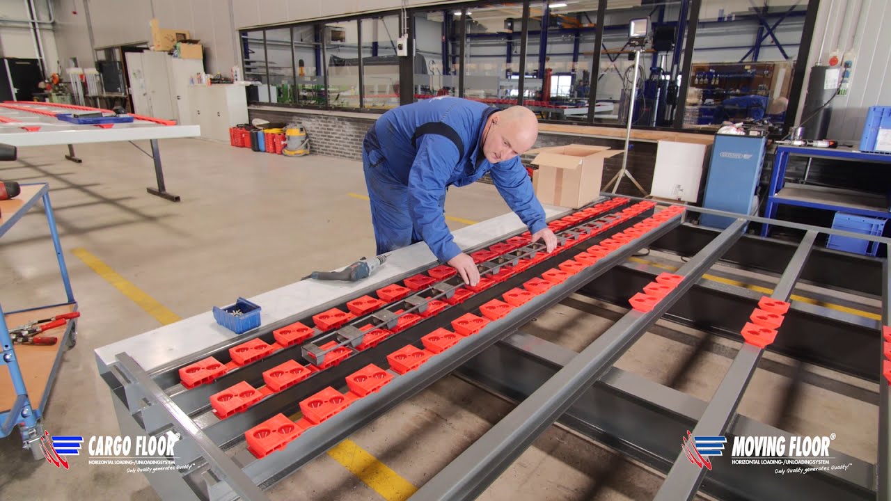 How to mount the Cargo Floor red plastic bearing strips.