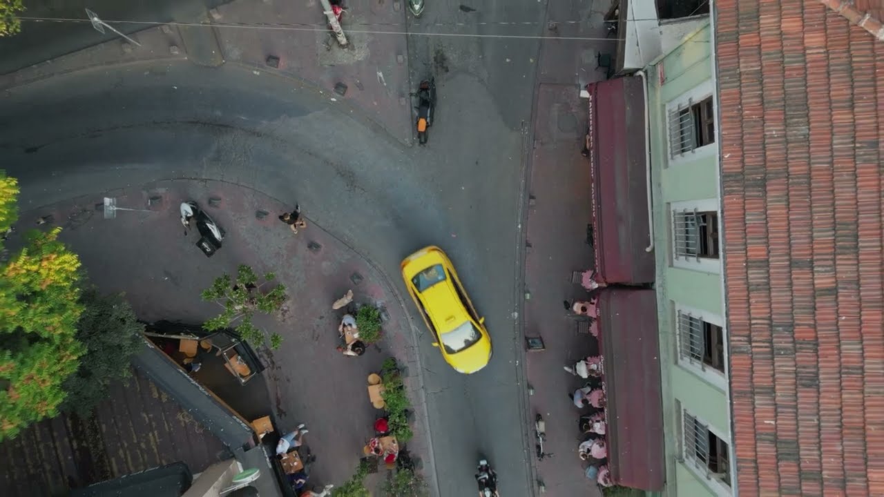Cihangir area in Beyoğlu - Istanbul