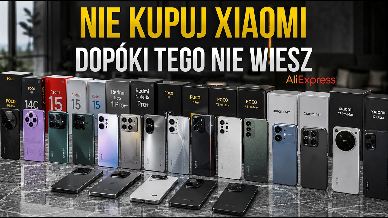 Najlepsze smartfony Xiaomi 2026 🔥 Od tanich bestii po flagowe potwory z Aliexpress