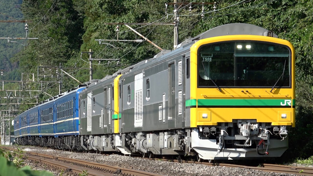 【GV代走牽引】GV-E197系TS08編成+12系5両 快速「SLぐんま水上」2025.8.30