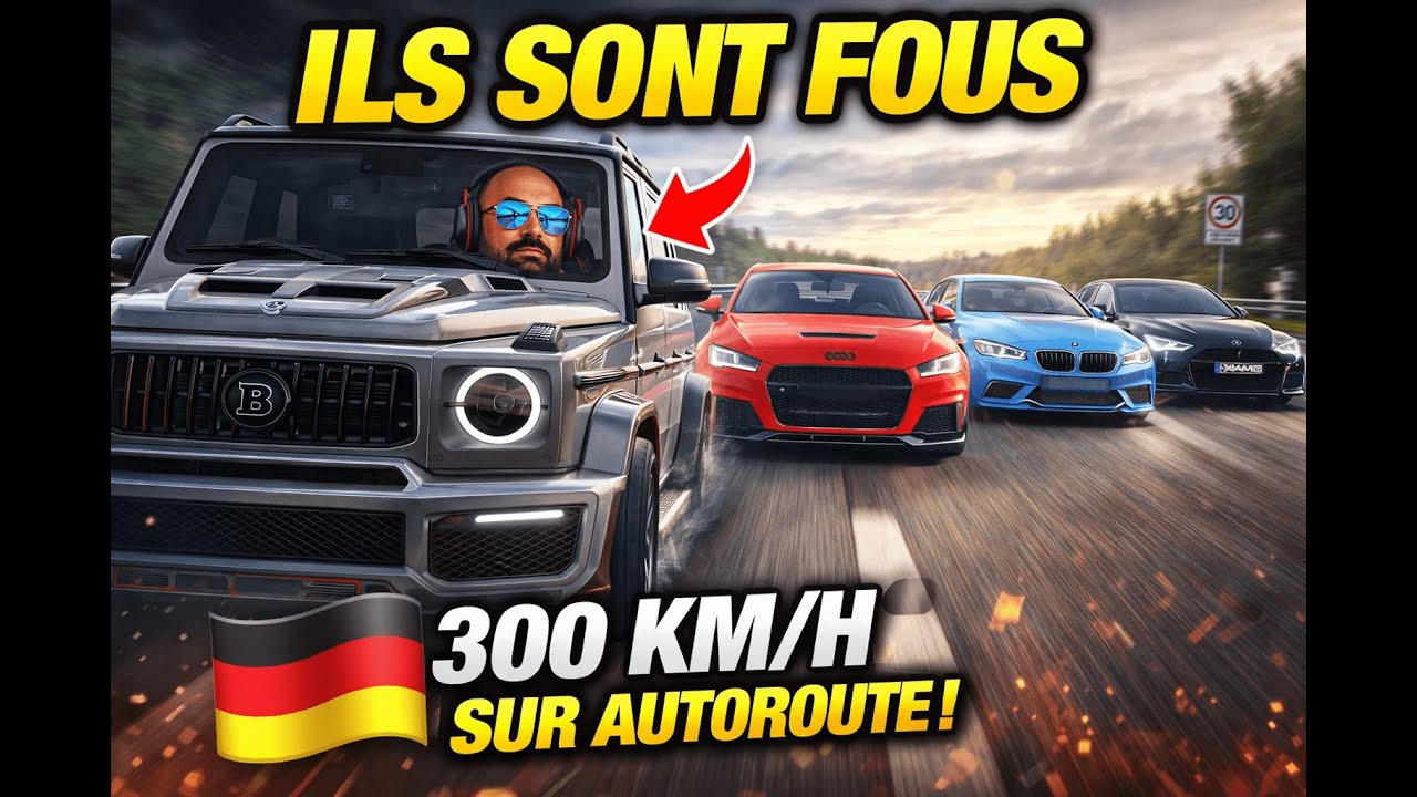 300 KM/H SUR L’AUTOROUTE ALLEMANDE 😱 CES 4 VOITURES SONT DINGUES | BeamNG Drive