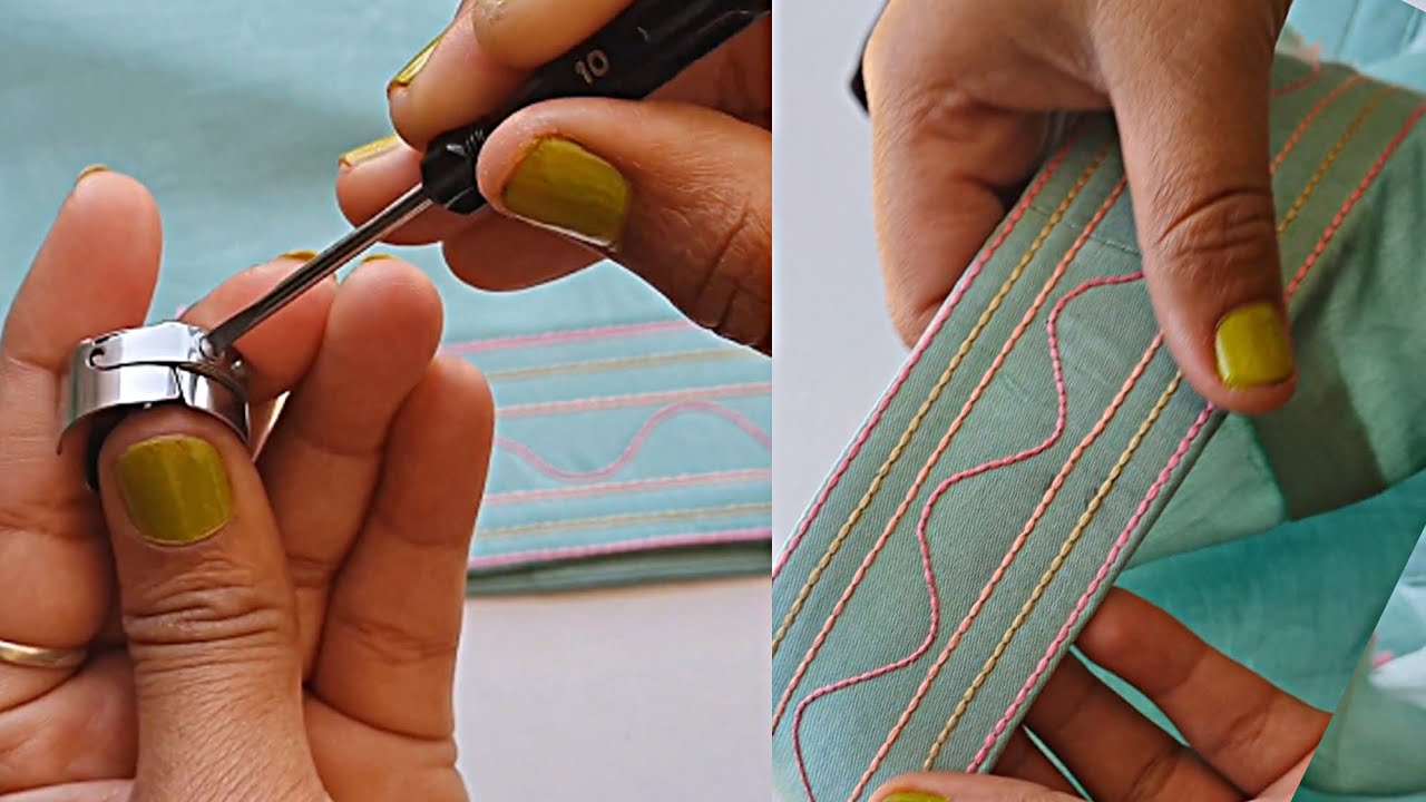 बनाए सलवार मोहरी का डिजाइन एंकर थ्रेड के साथ | How To Make Salwar Mohri Design With Anchor Thread