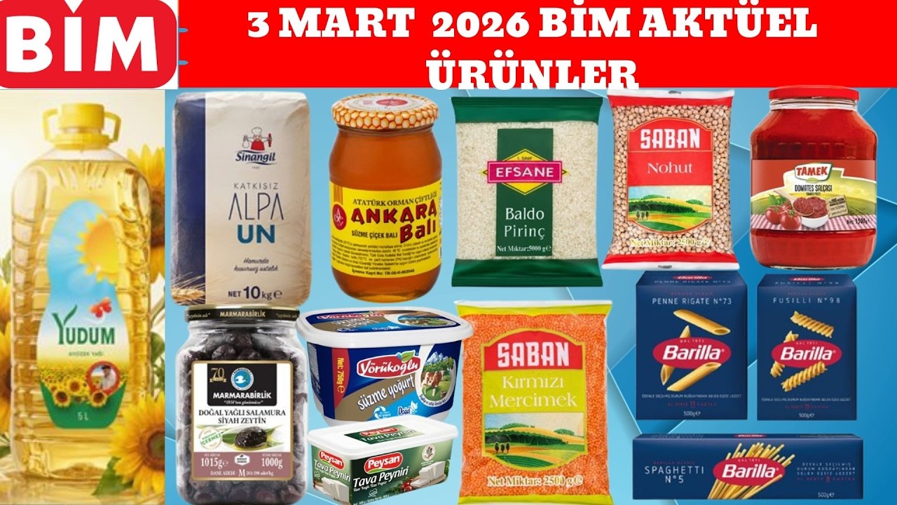 BİM | 3 MART 2026 BİM GIDA GELECEK KATALOG ÜRÜNLERİ | RESMİ KATALOG | SESLİ ANLATIM