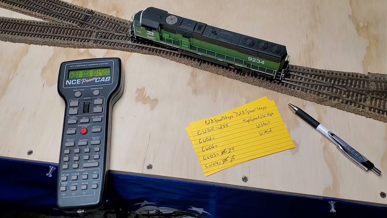 Speed steps,14 vs 128 and momentum, DCC Programming