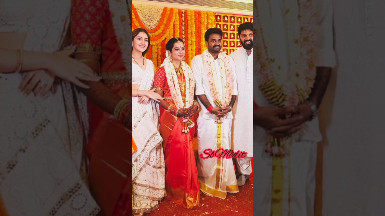 Actor Arya wife Sayyesha & mother in law At Director A L Vijay Marriage function 