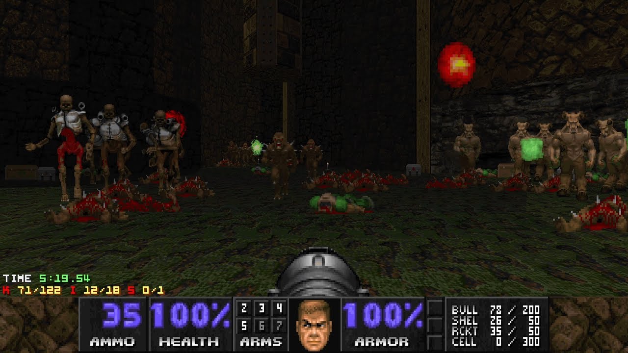 Doom 2 - Hypnagogia (Map 3: Forlorn H﻿amle﻿﻿t) UV-Max Blind (Map Author: fefor)