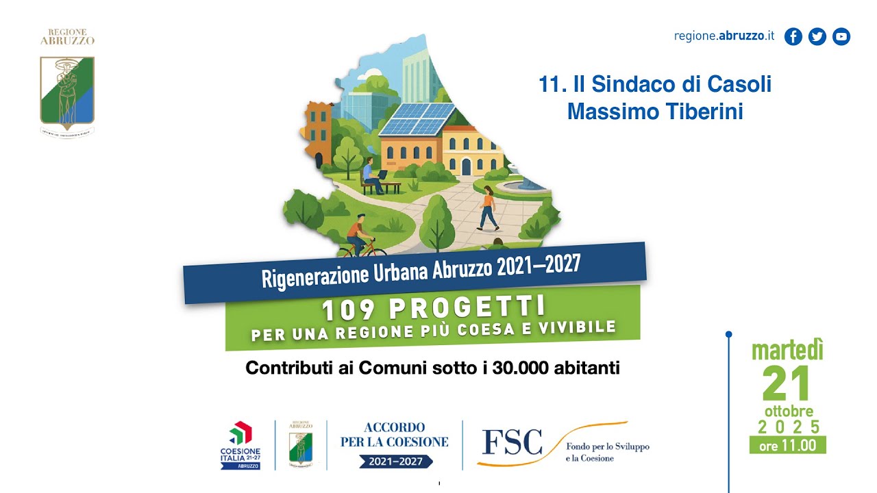 11 Rigenerazione Urbana Abruzzo 21-27: il progetto di Casoli