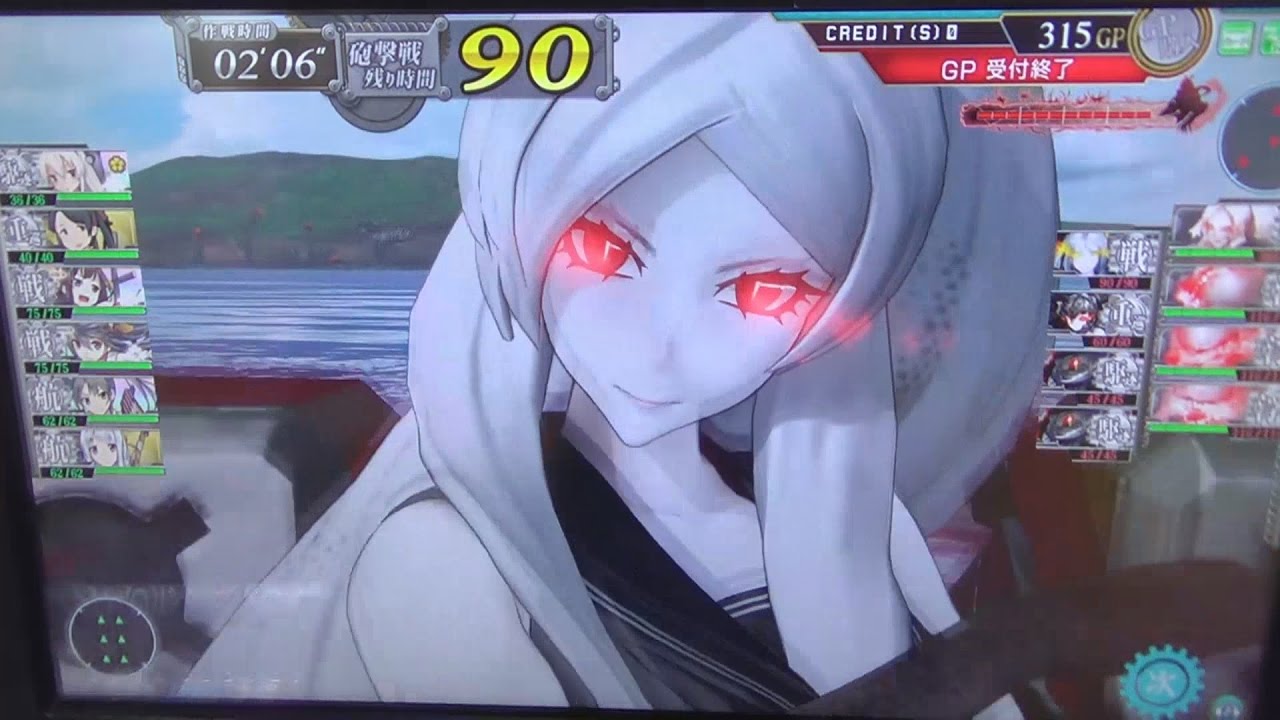 【艦これアーケード】本日追加の4-4初プレイっ（≧▽≦）♪♪。『装甲空母鬼戦！！！！！』