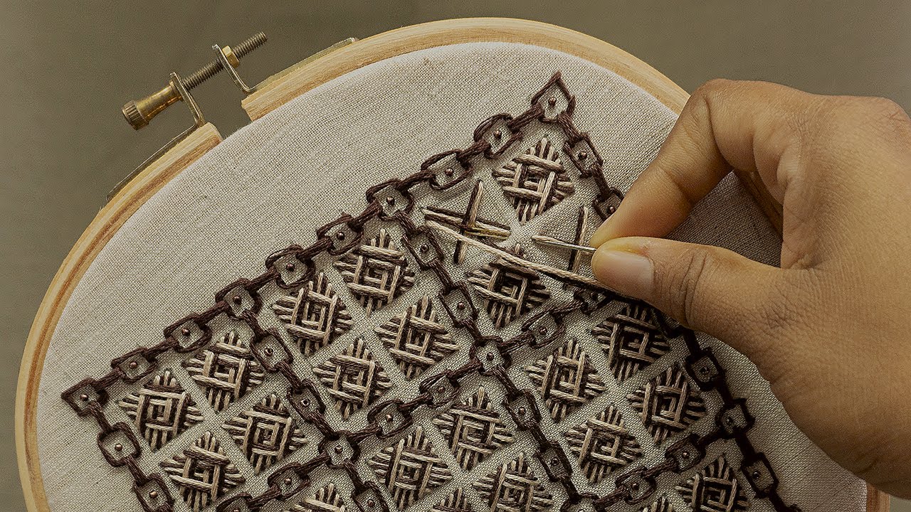 Easy Geometric Embroidery for Beginners: Create Stunning Patterns Step by Step Tutorial