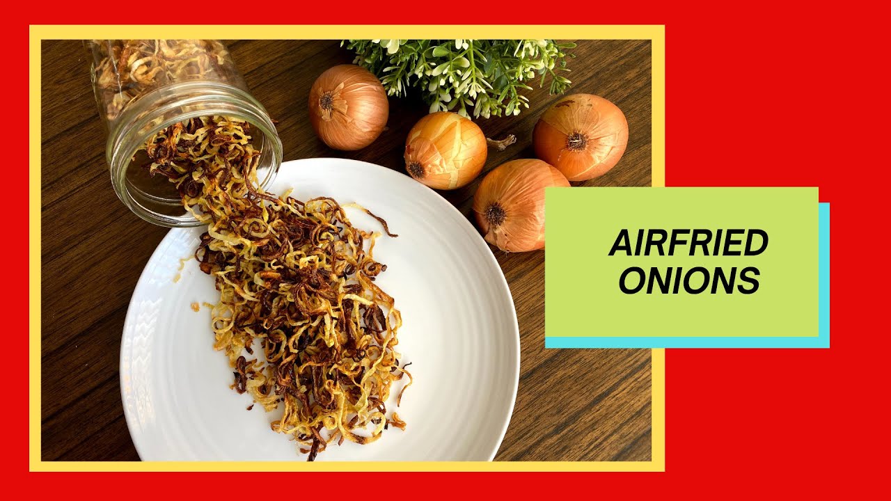 AirFried Onions - for Biryani, Sandwiches, Curries | Healthier | Mumtaz Hasham
