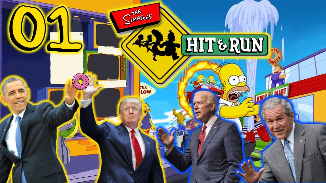 Президенты США играют в игру | Симпсоны: Сбей и беги! - 01