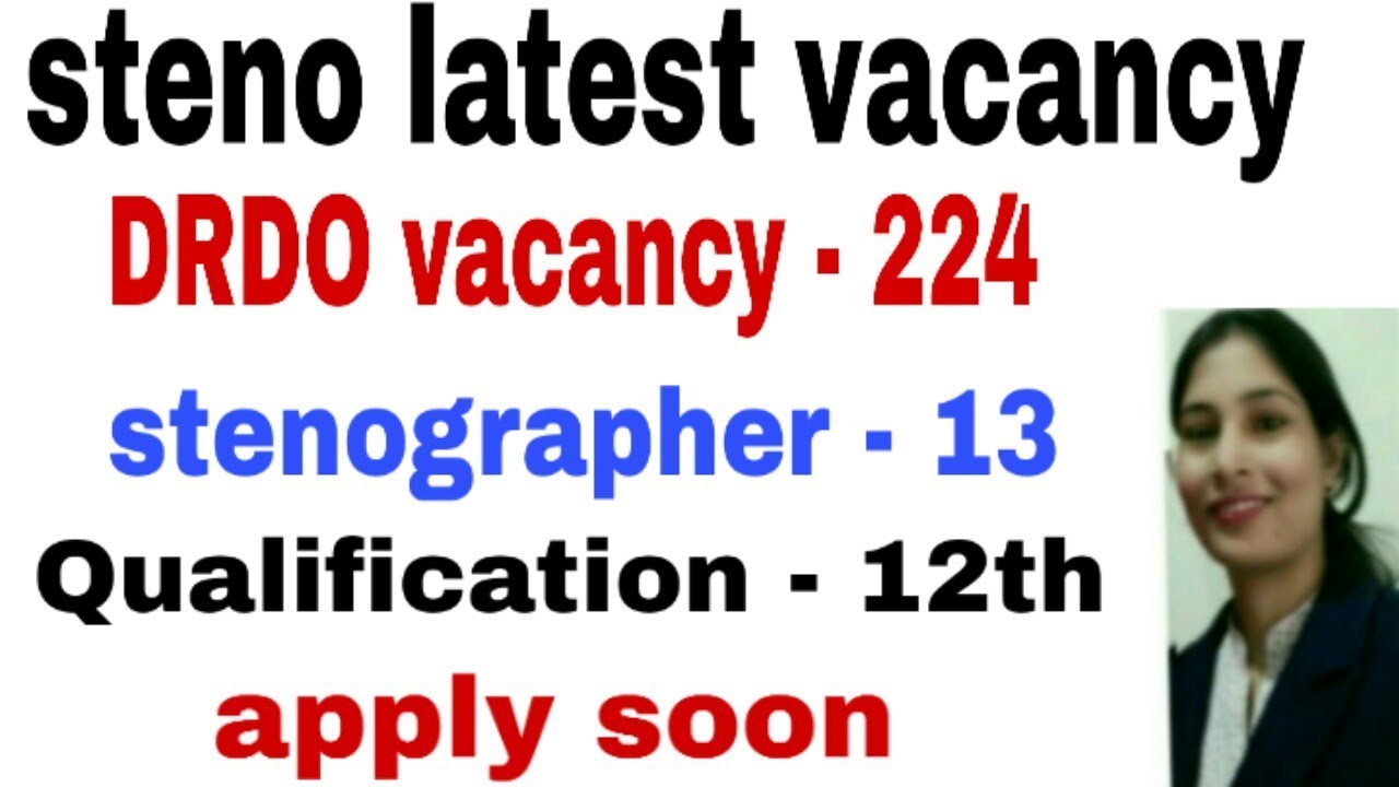 Steno latest vacancy || #carrierknowledge || DRDO latest vacancy || DRDO steno job