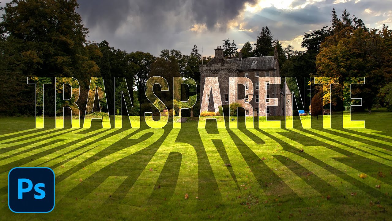 Efecto de texto transparente con iluminación + Plantilla ¡Te va a encantar!