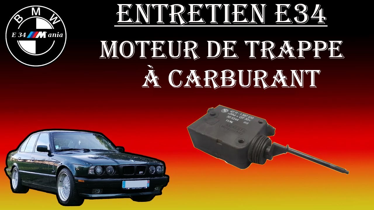 Moteur de la trappe a carburant BMW E34