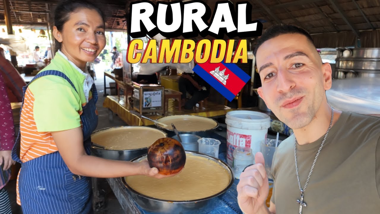 Cambodian Village Food! (what's a Rural Village like in Cambodia?)