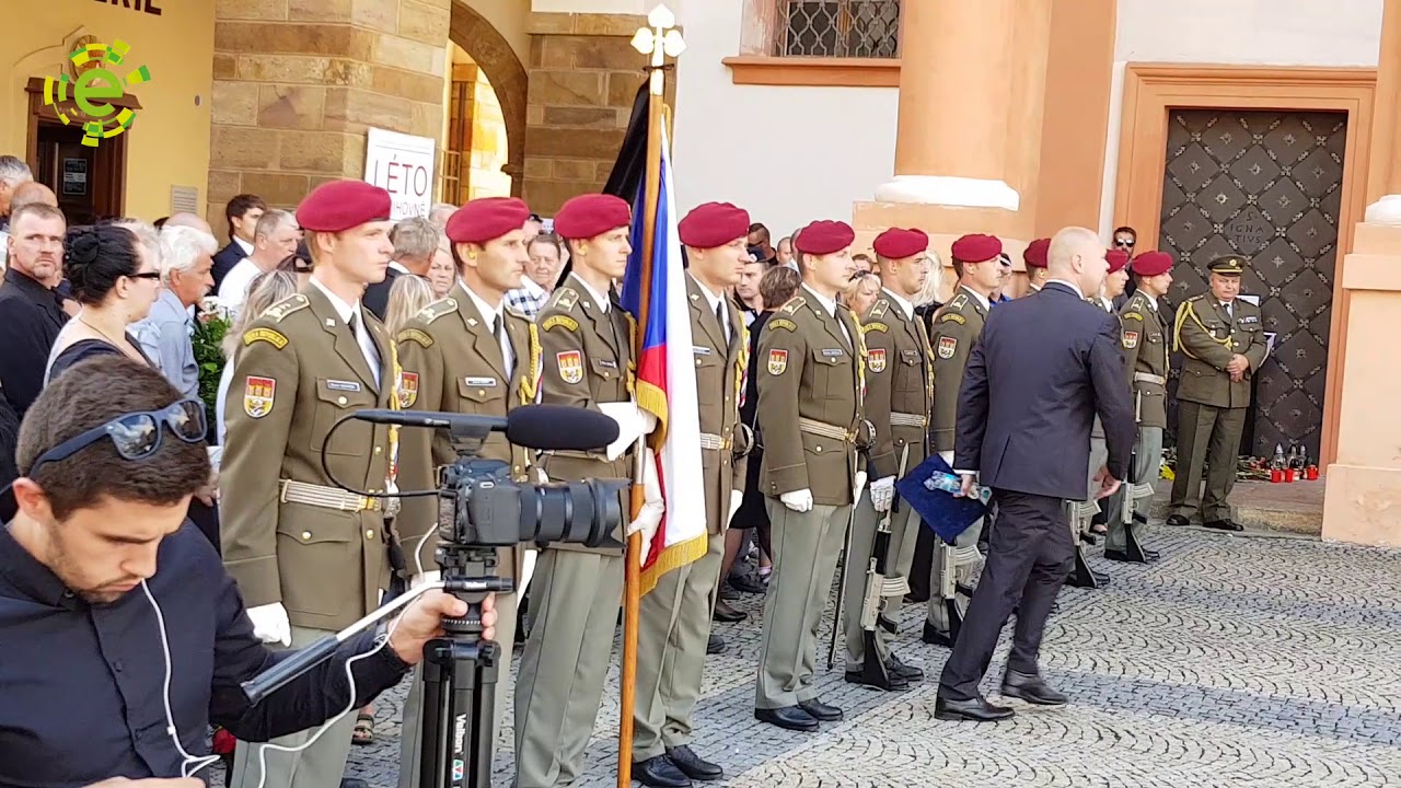 Pohřeb Martina Marcina zabitého atentátníkem v Afghánistánu
