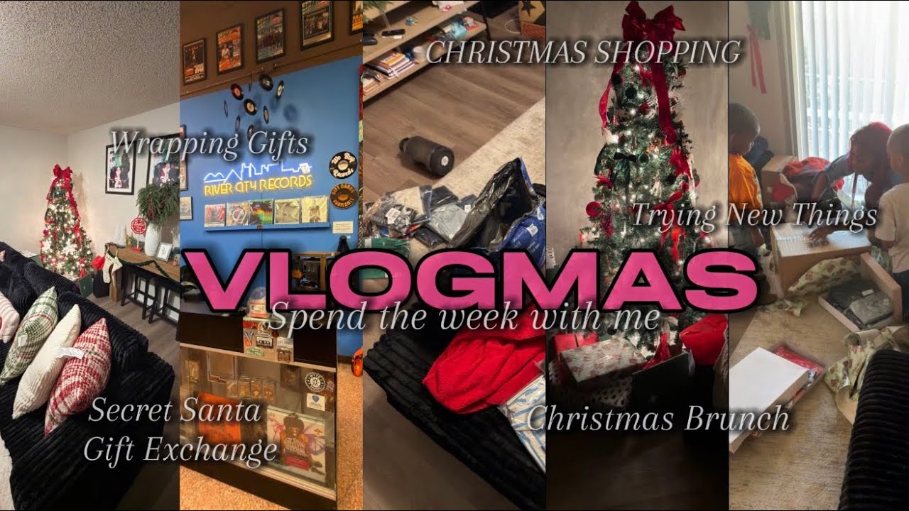 VLOGMAS WEEK 4: last minute christmas shopping, secret santa exchange, + MORE
