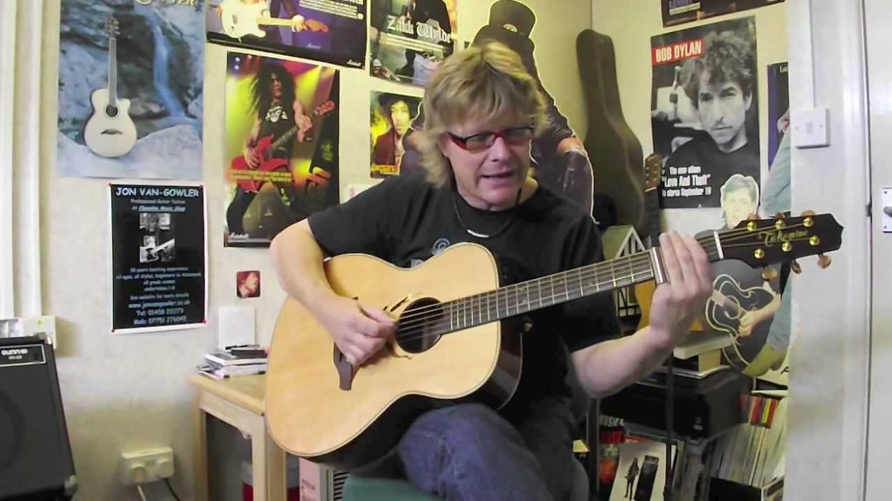 Slide Guitar in open G tuning - Beginner  Lesson