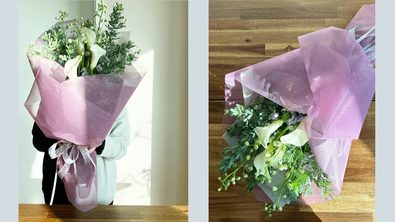 [블루홈플라워] 집뜰이 꽃다발 / [bluehomeflower] Hand-tied bouquet for housewarming party
